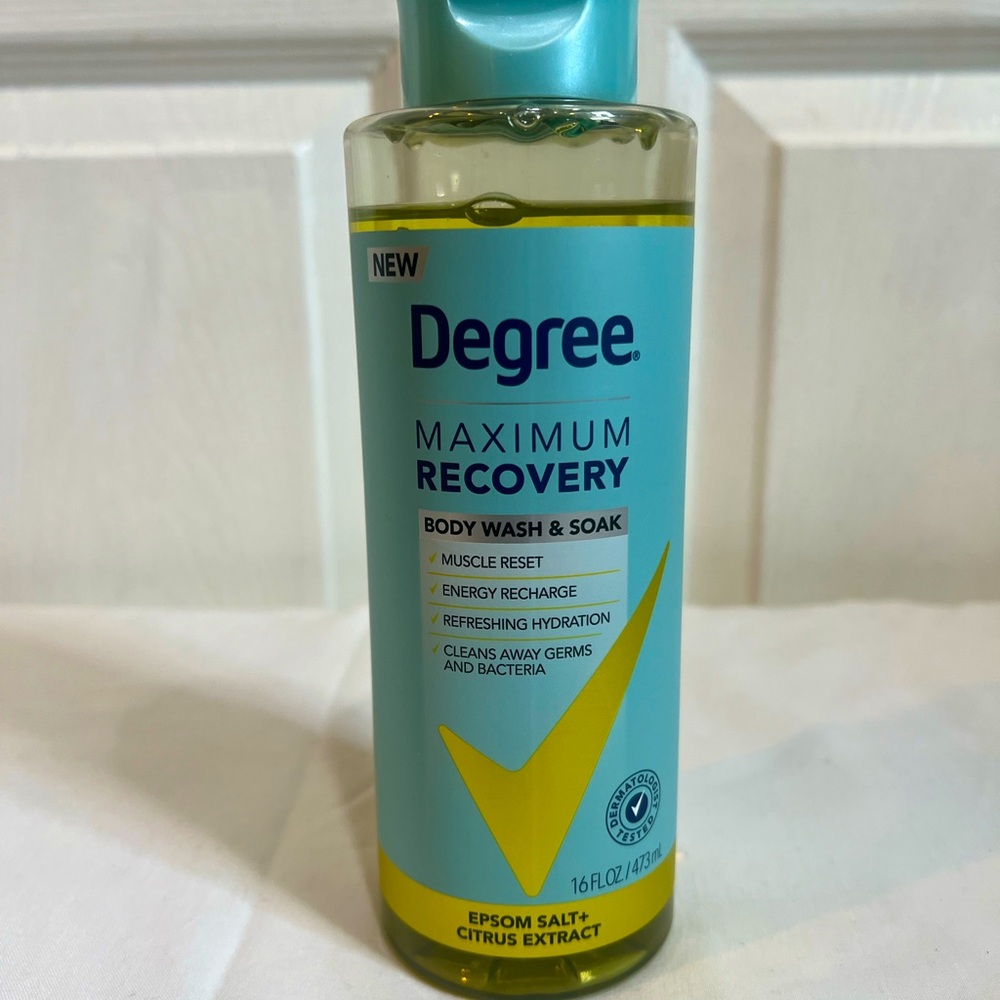 Degree Maximum Recovery Body Wash & Soak Epsom Salt & Citrus Extract 16 oz.